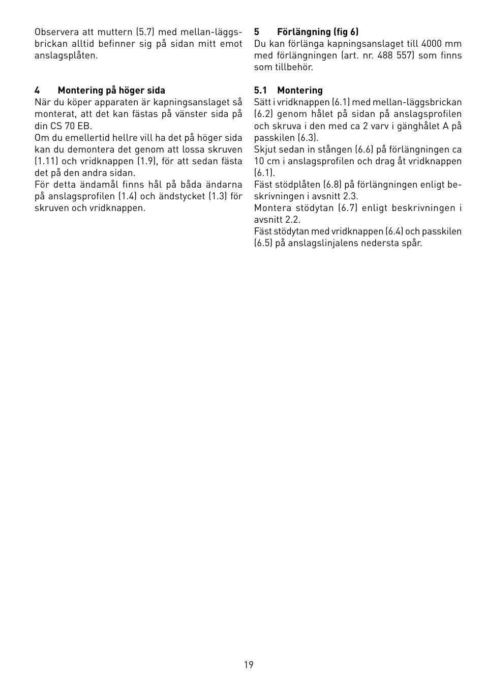 Festool CS 70 ka accessories PRECISIO User Manual | Page 19 / 38