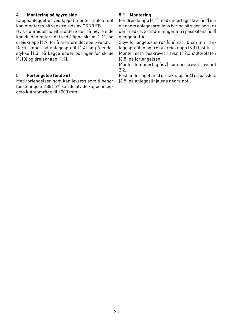 Festool CS 70 ka accessories PRECISIO User Manual | Page 25 / 38