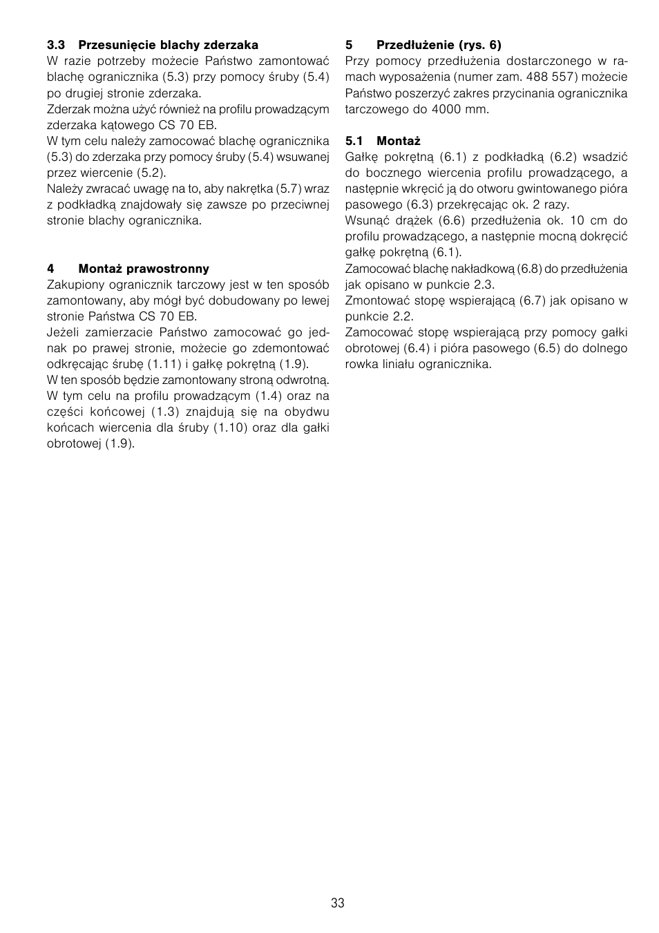 Festool CS 70 ka accessories PRECISIO User Manual | Page 33 / 38