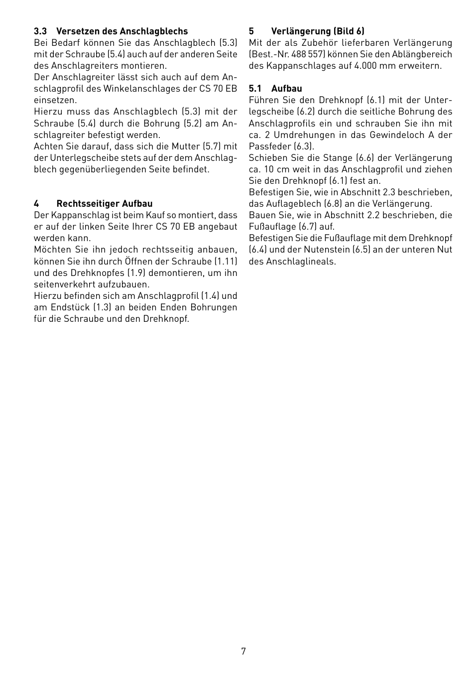 Festool CS 70 ka accessories PRECISIO User Manual | Page 7 / 38