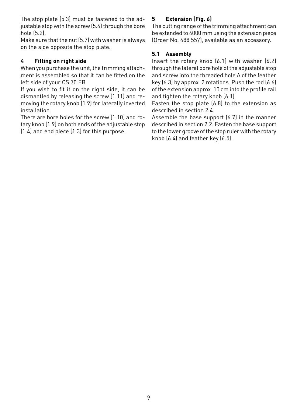 Festool CS 70 ka accessories PRECISIO User Manual | Page 9 / 38