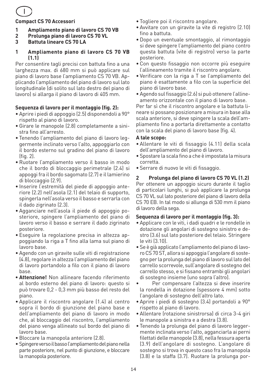 Festool CS 70 vl accessories PRECISIO User Manual | Page 14 / 38