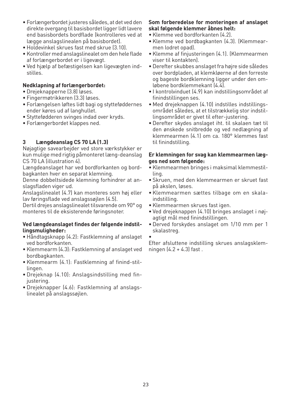 Festool CS 70 vl accessories PRECISIO User Manual | Page 23 / 38