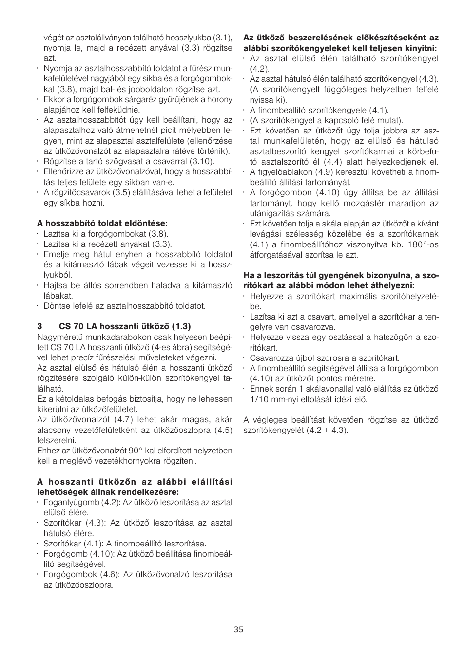 Festool CS 70 vl accessories PRECISIO User Manual | Page 35 / 38