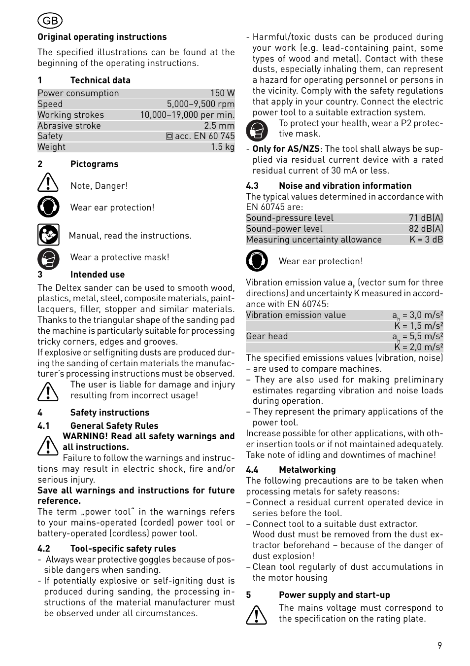 Festool DX 93 E User Manual | Page 9 / 41