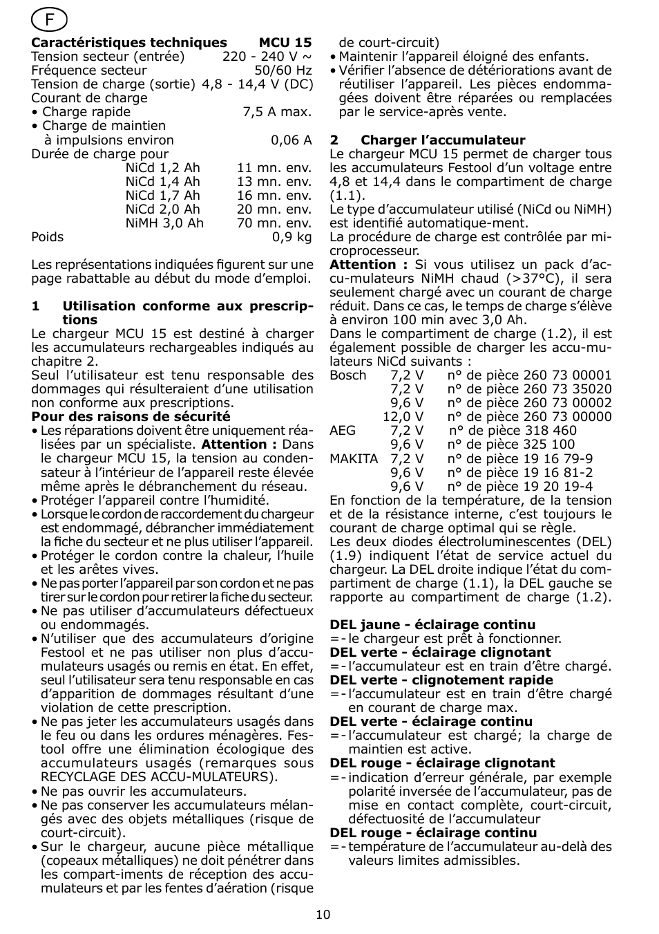 Festool MCU 15 User Manual | Page 10 / 38