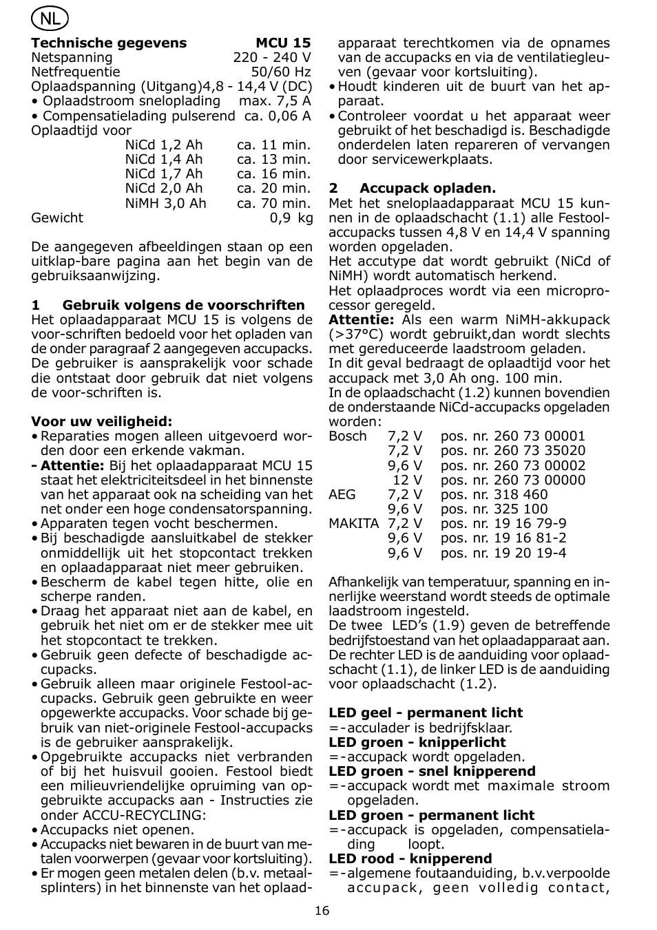 Festool MCU 15 User Manual | Page 16 / 38