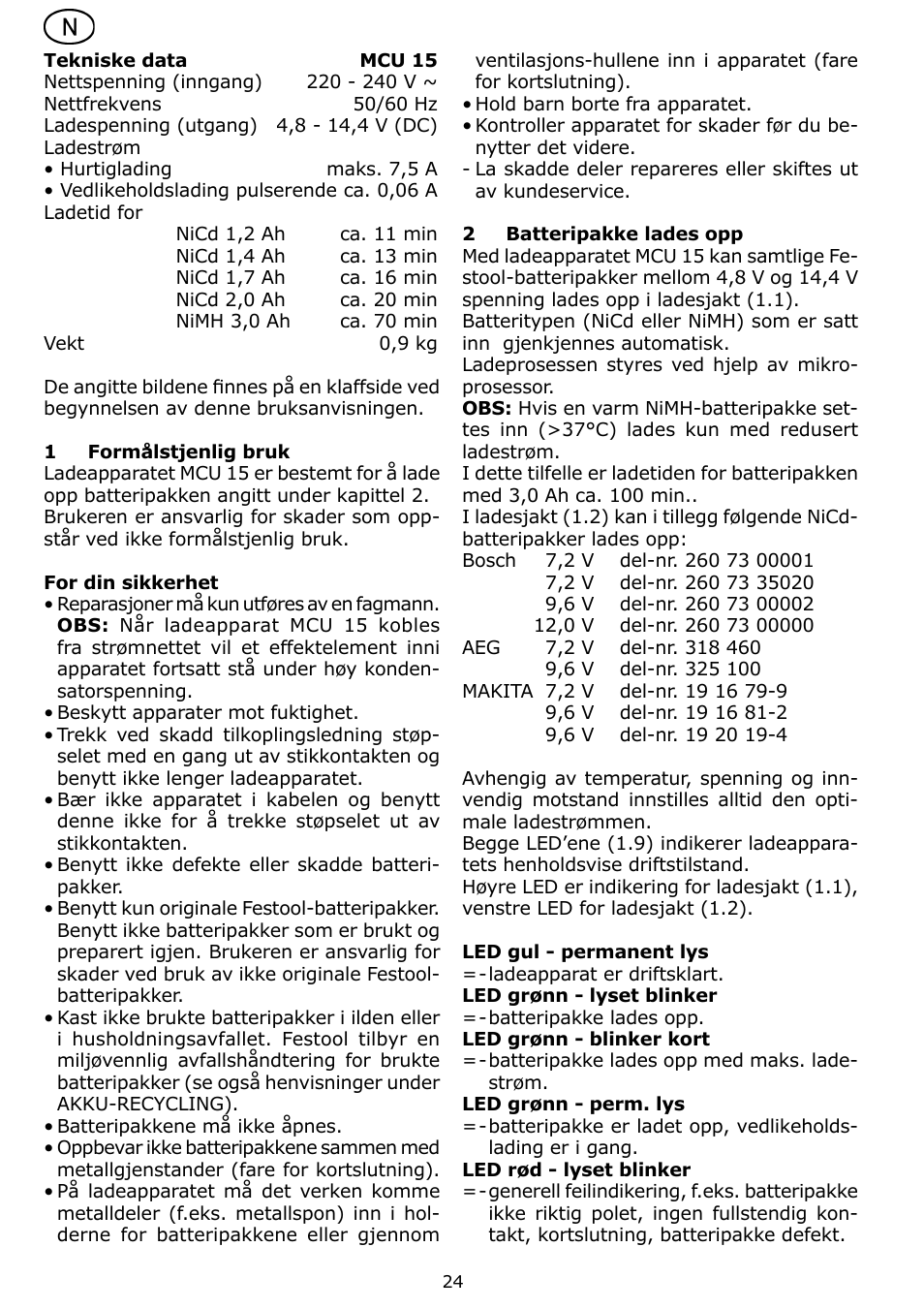 Festool MCU 15 User Manual | Page 24 / 38