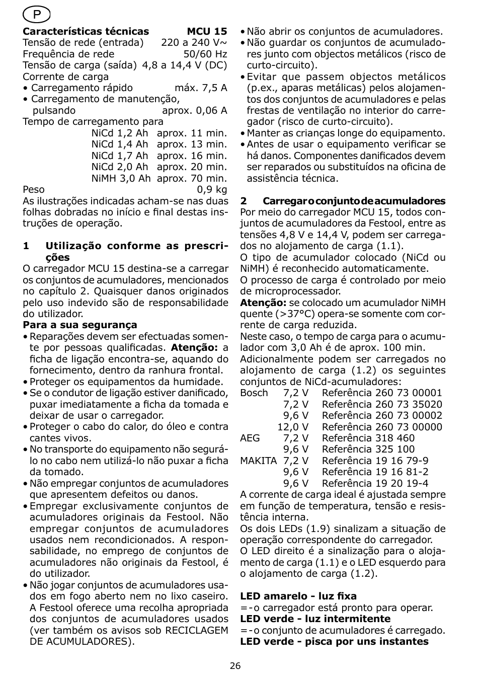 Festool MCU 15 User Manual | Page 26 / 38