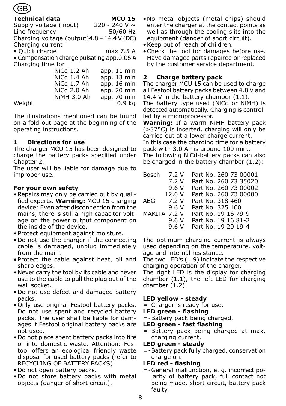 Festool MCU 15 User Manual | Page 8 / 38