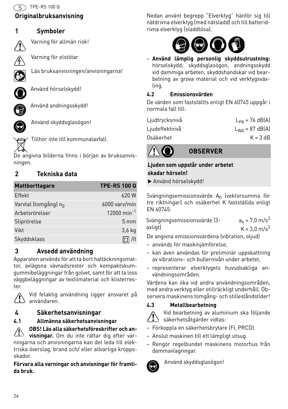 Festool TPE-RS 100 Q User Manual | Page 24 / 47