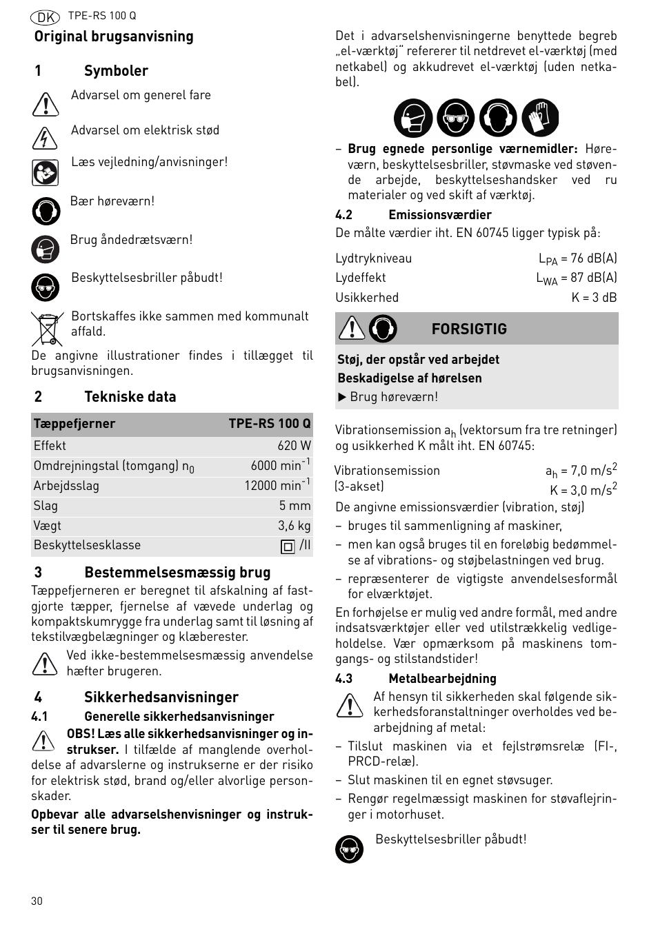 Festool TPE-RS 100 Q User Manual | Page 30 / 47