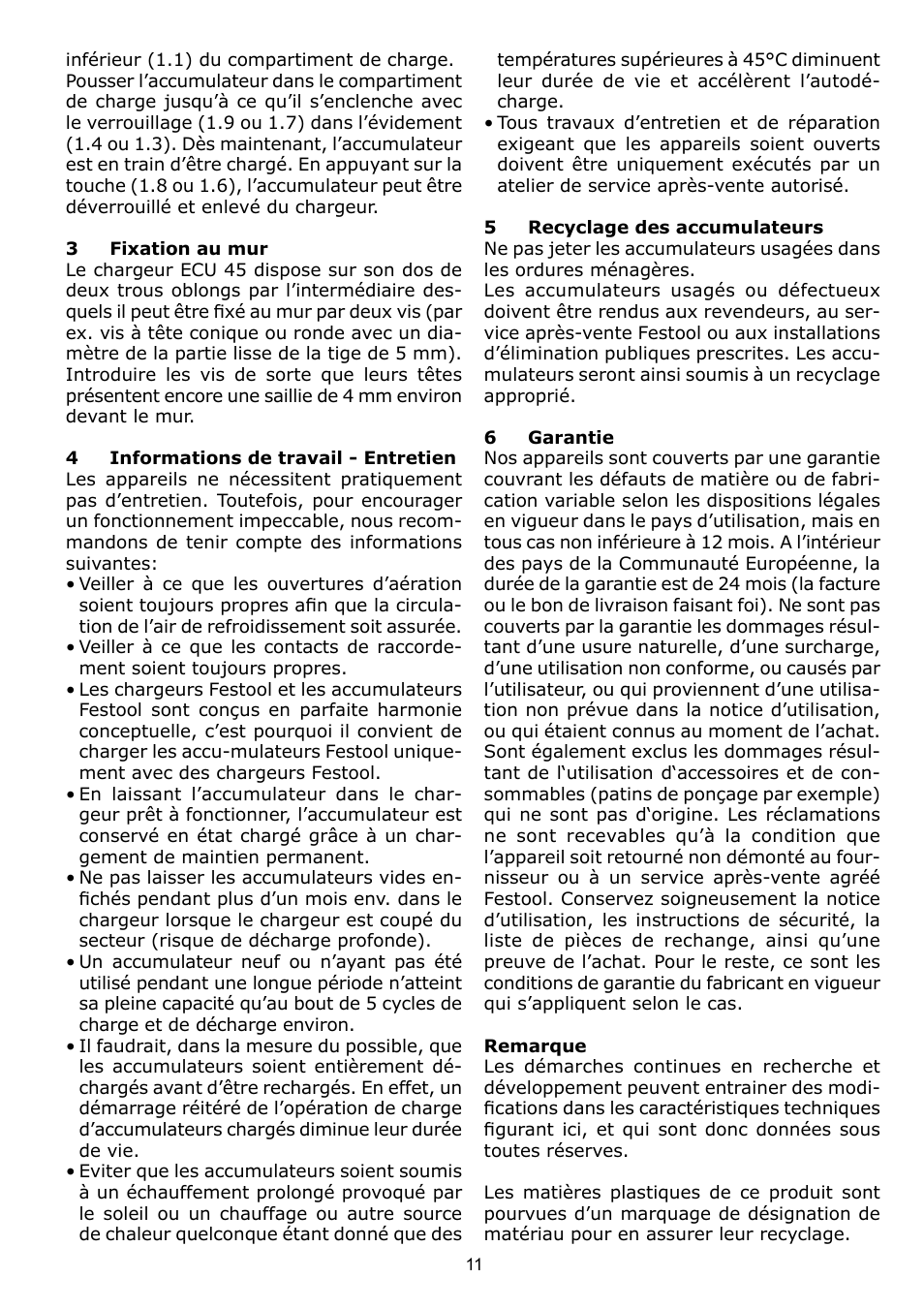 Festool ECU 45 User Manual | Page 11 / 38