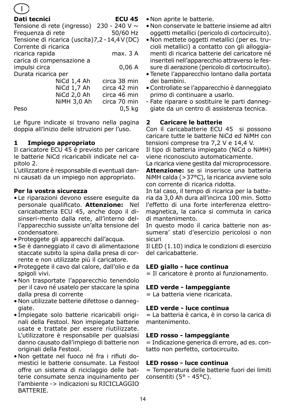 Festool ECU 45 User Manual | Page 14 / 38