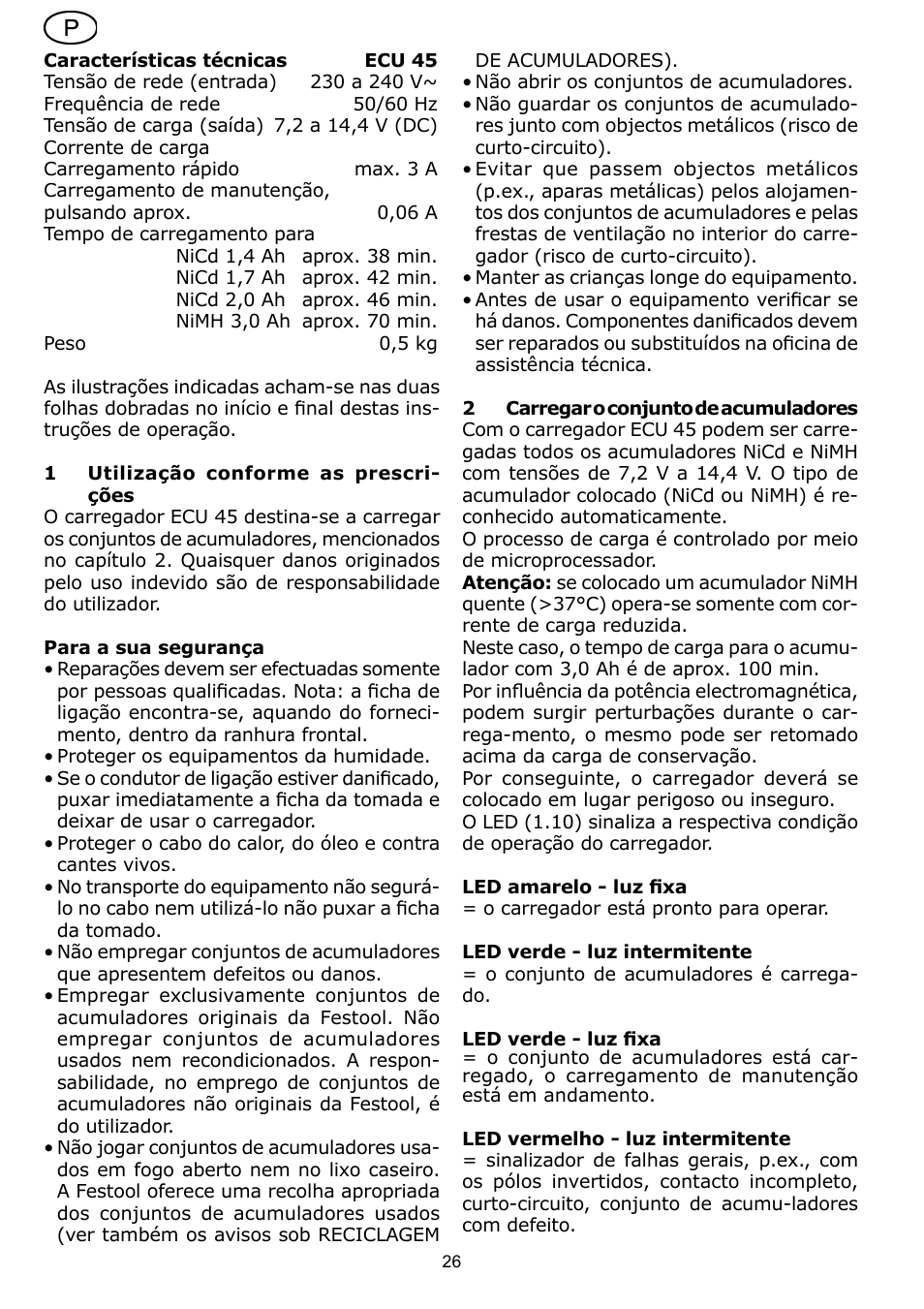 Festool ECU 45 User Manual | Page 26 / 38