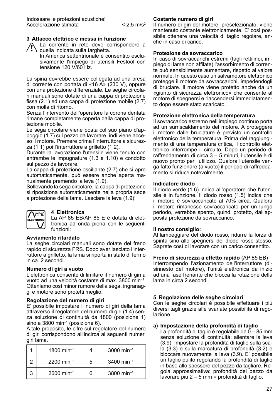 Festool AP 85 User Manual | Page 27 / 78