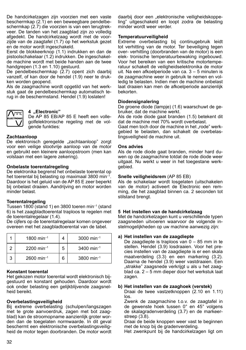 Festool AP 85 User Manual | Page 32 / 78