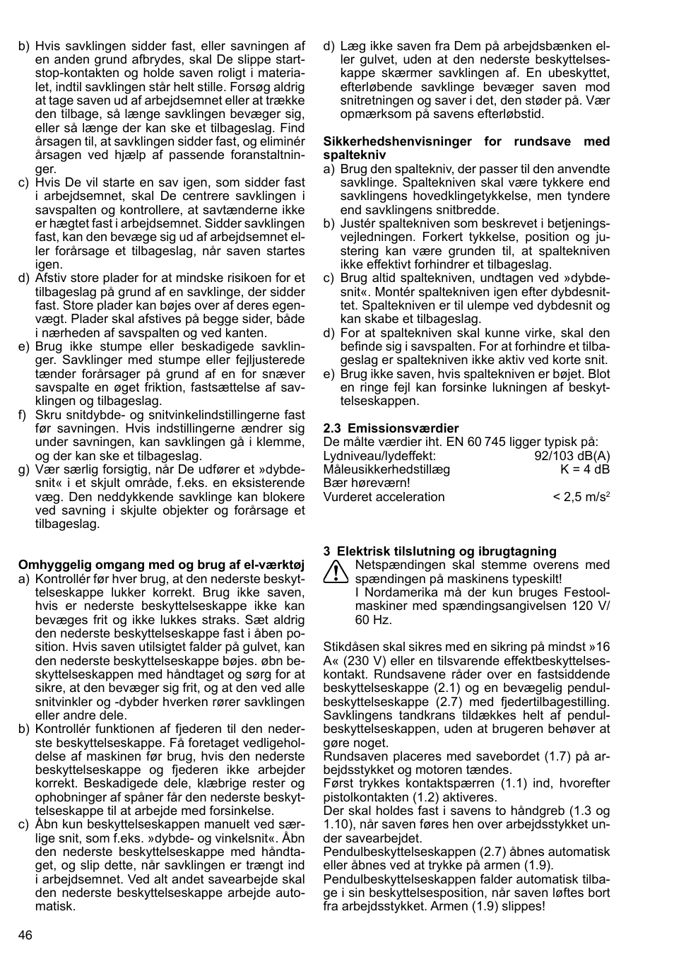 Festool AP 85 User Manual | Page 46 / 78