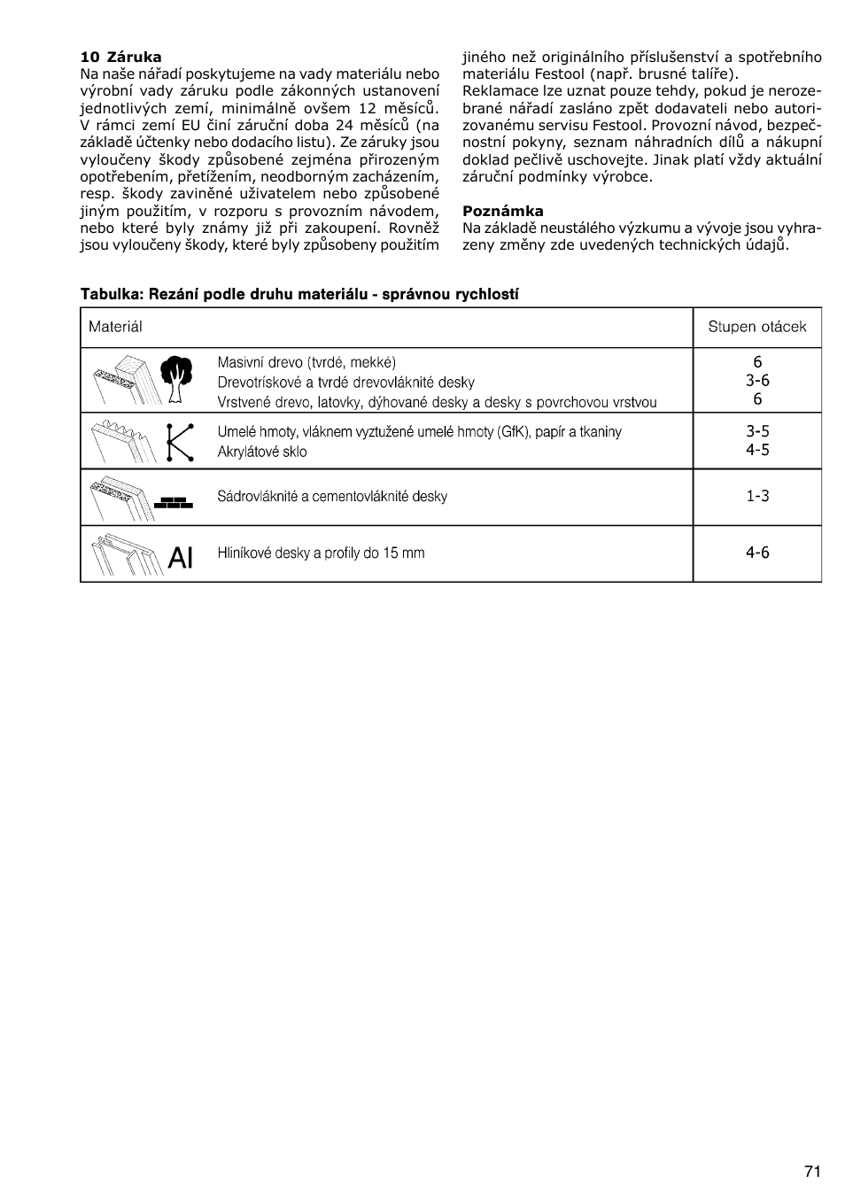 Festool AP 85 User Manual | Page 71 / 78