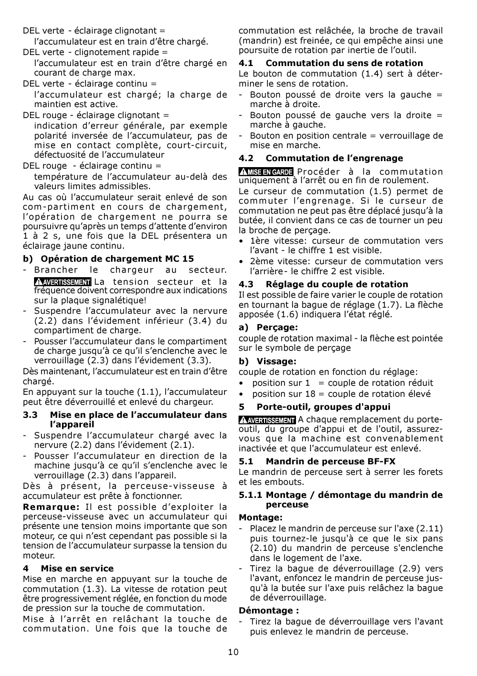 Festool CDD 12 fx User Manual | Page 10 / 18