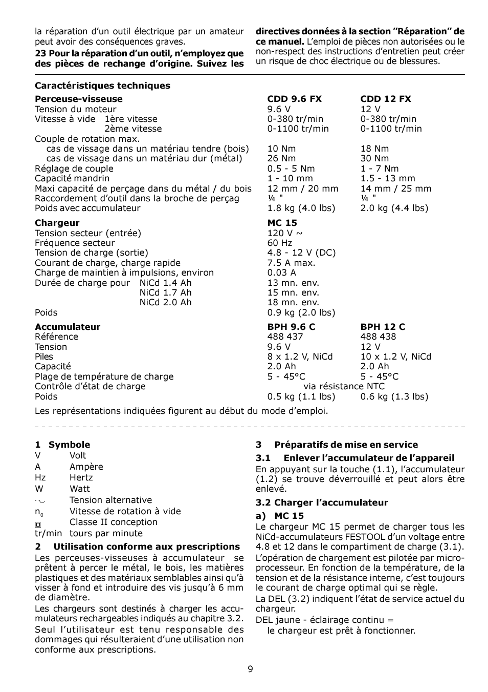 Festool CDD 12 fx User Manual | Page 9 / 18