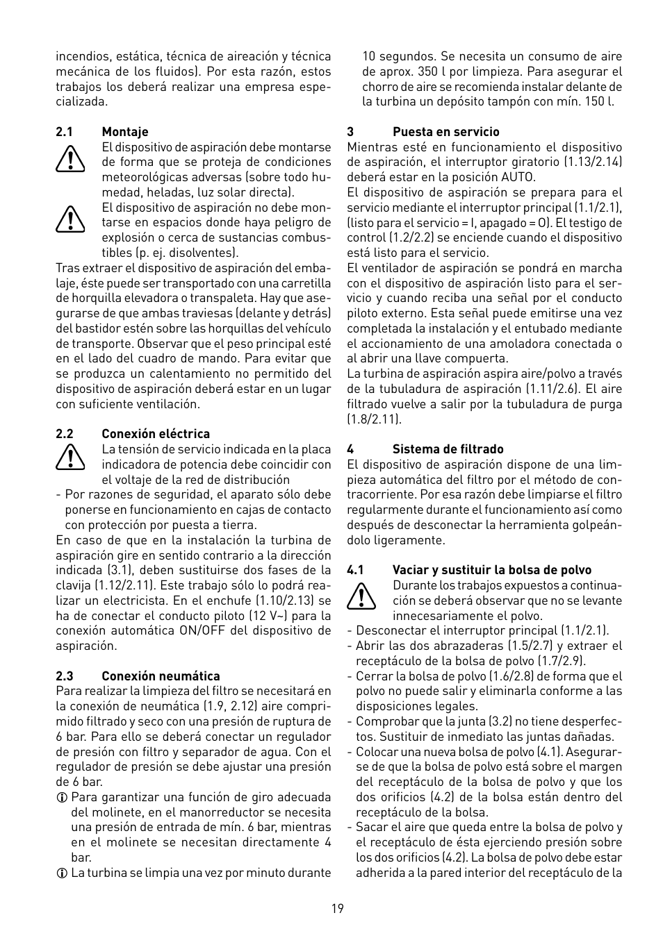 Festool TURBO 7501 User Manual | Page 19 / 54