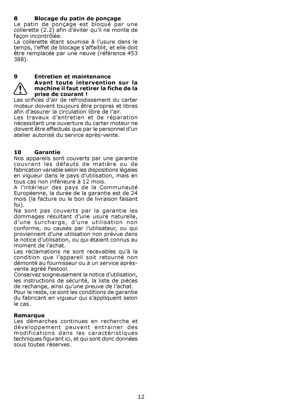 Festool ES 150-5 EQ User Manual | Page 12 / 50