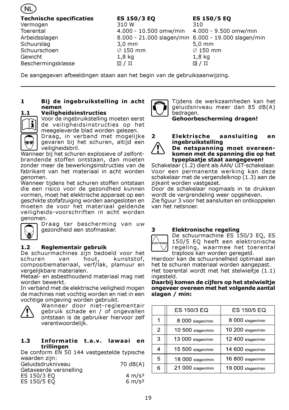 Festool ES 150-5 EQ User Manual | Page 19 / 50