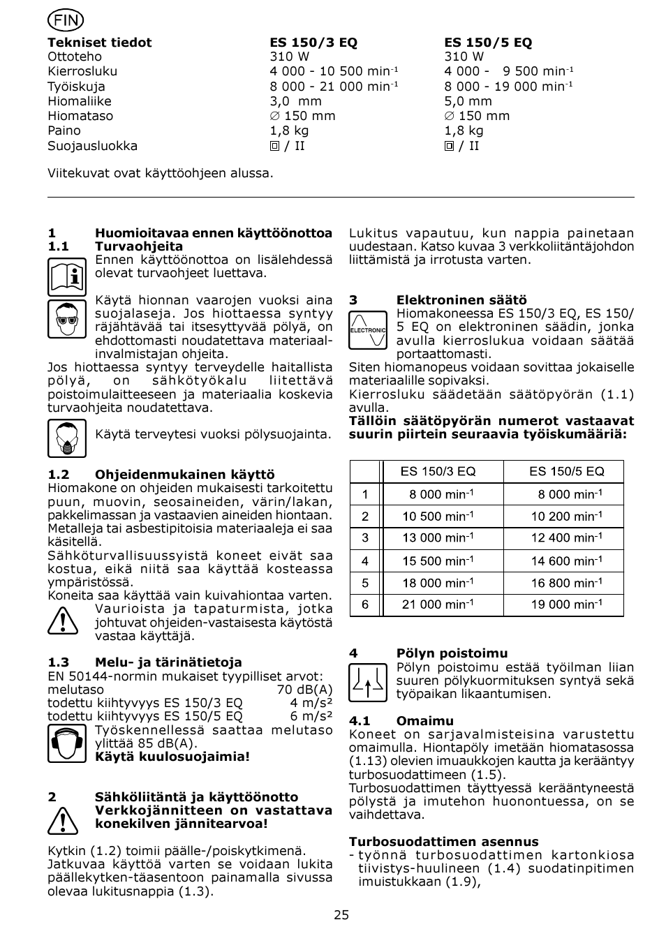 Festool ES 150-5 EQ User Manual | Page 25 / 50