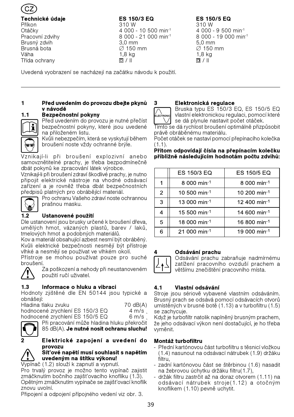 Festool ES 150-5 EQ User Manual | Page 39 / 50