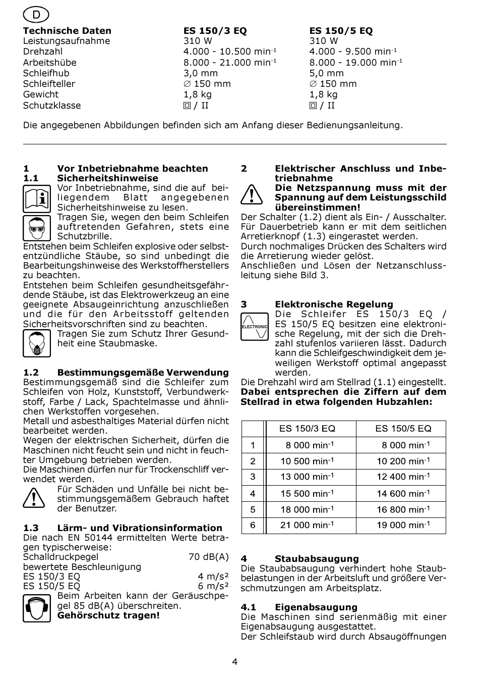 Festool ES 150-5 EQ User Manual | Page 4 / 50