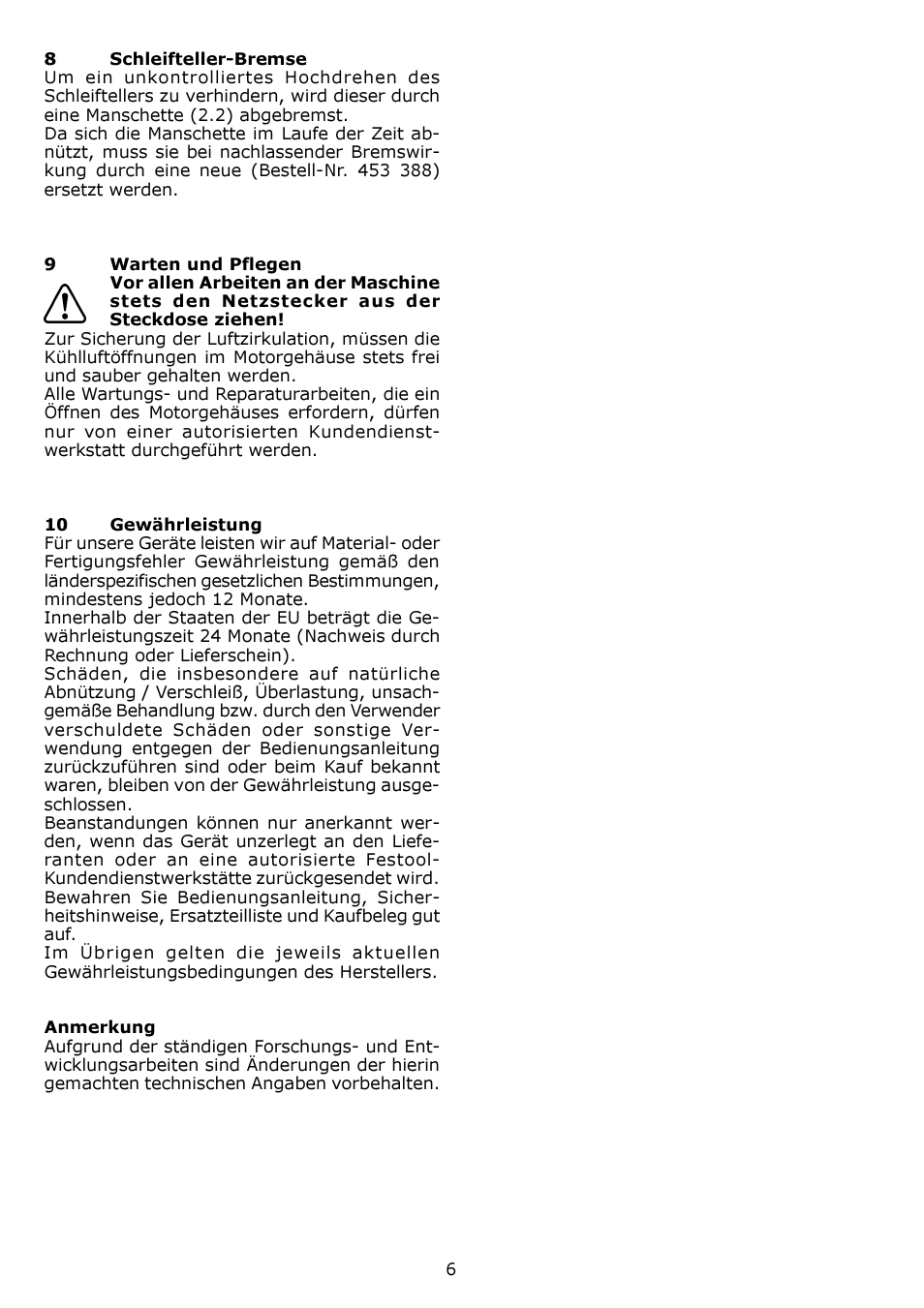 Festool ES 150-5 EQ User Manual | Page 6 / 50
