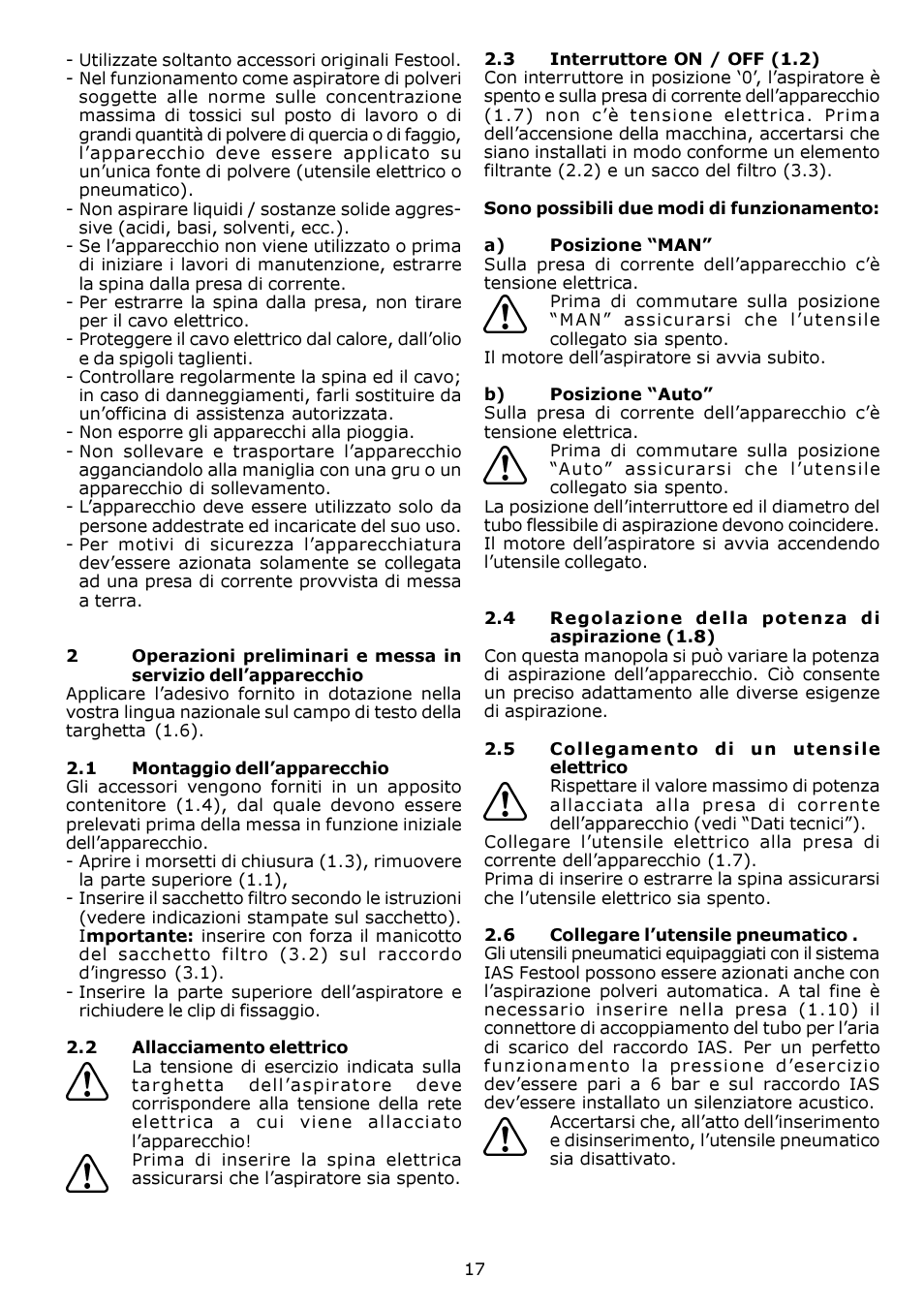 Festool SRM 212 LE-AS User Manual | Page 17 / 54