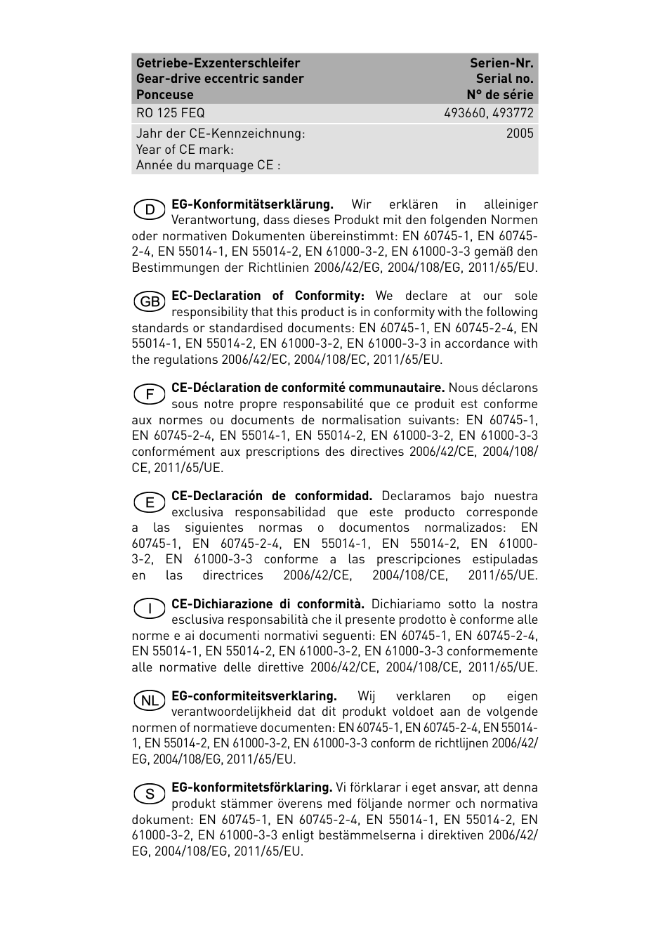 Festool RO 125 DX FEQ User Manual | Page 2 / 62
