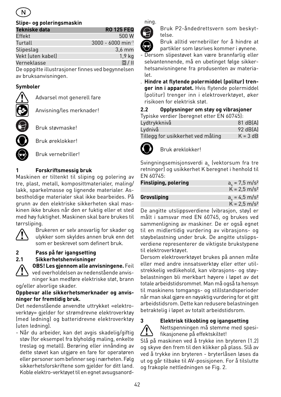 Festool RO 125 DX FEQ User Manual | Page 42 / 62