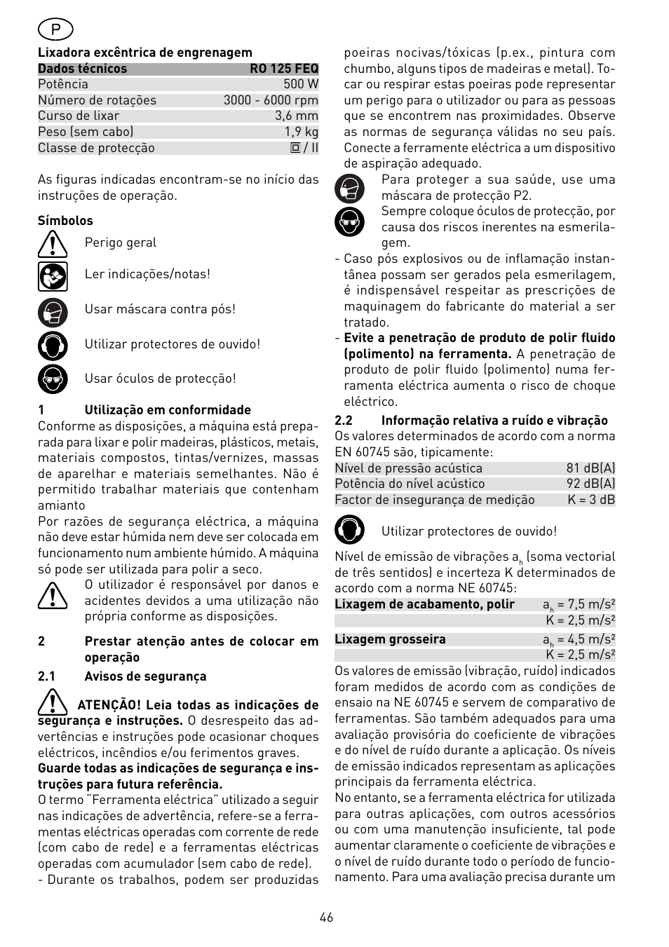Festool RO 125 DX FEQ User Manual | Page 46 / 62