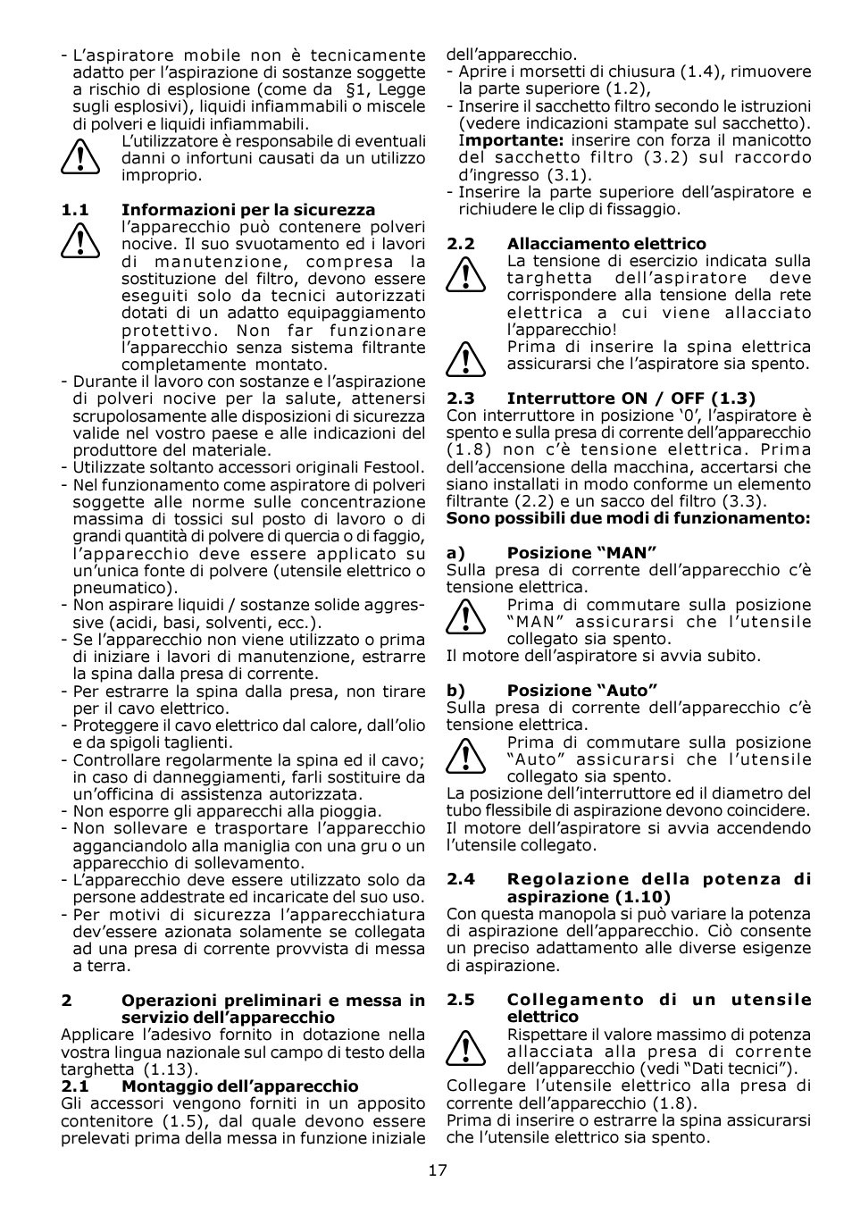 Festool SRM 312 LE-AS User Manual | Page 17 / 54