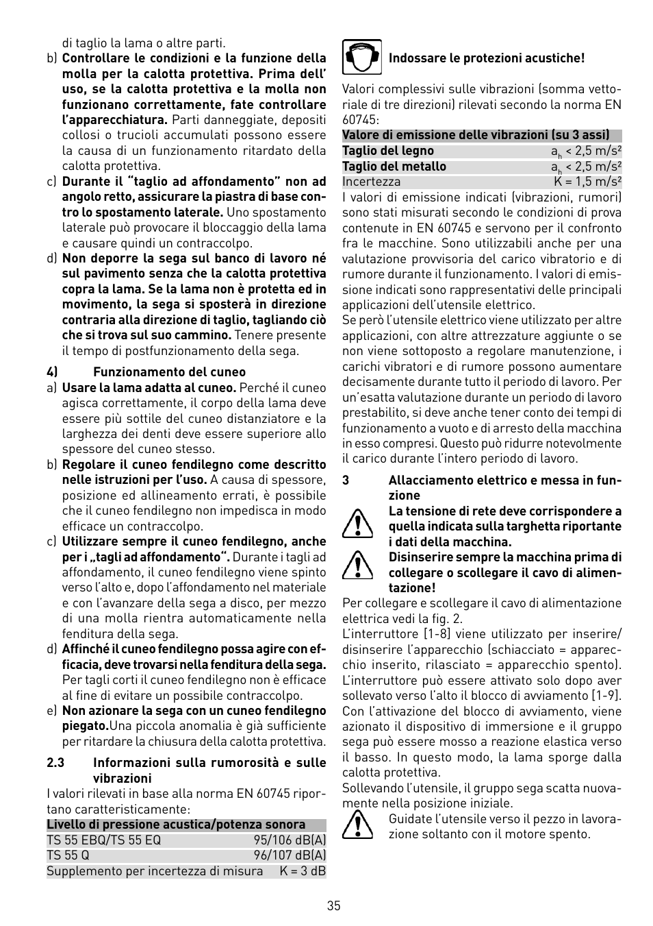 Festool TS 55 EBQ User Manual | Page 35 / 94