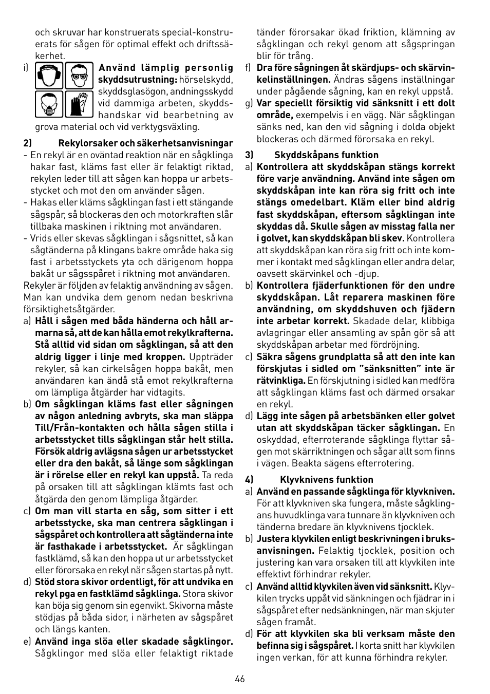 Festool TS 55 EBQ User Manual | Page 46 / 94