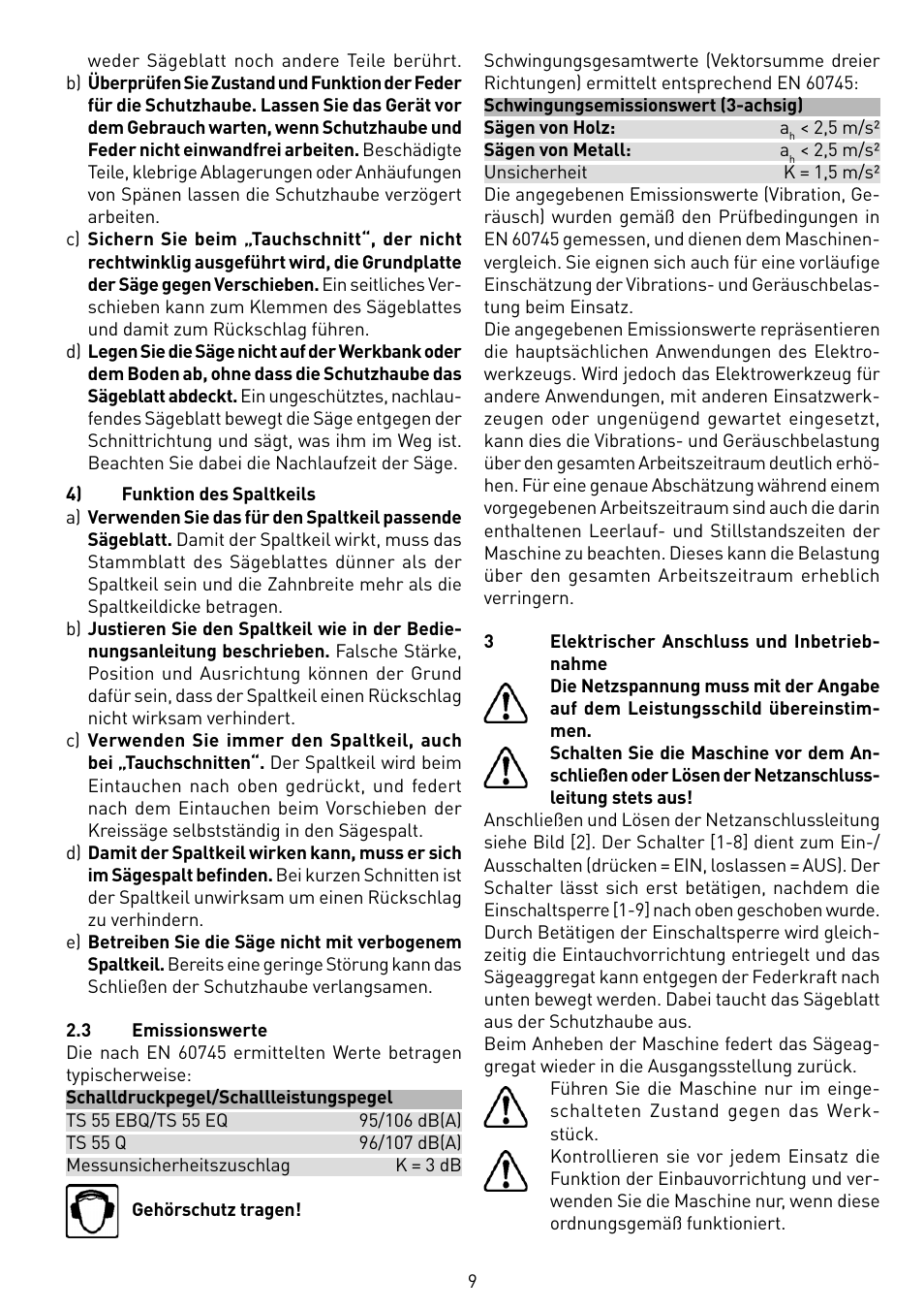 Festool TS 55 EBQ User Manual | Page 9 / 94