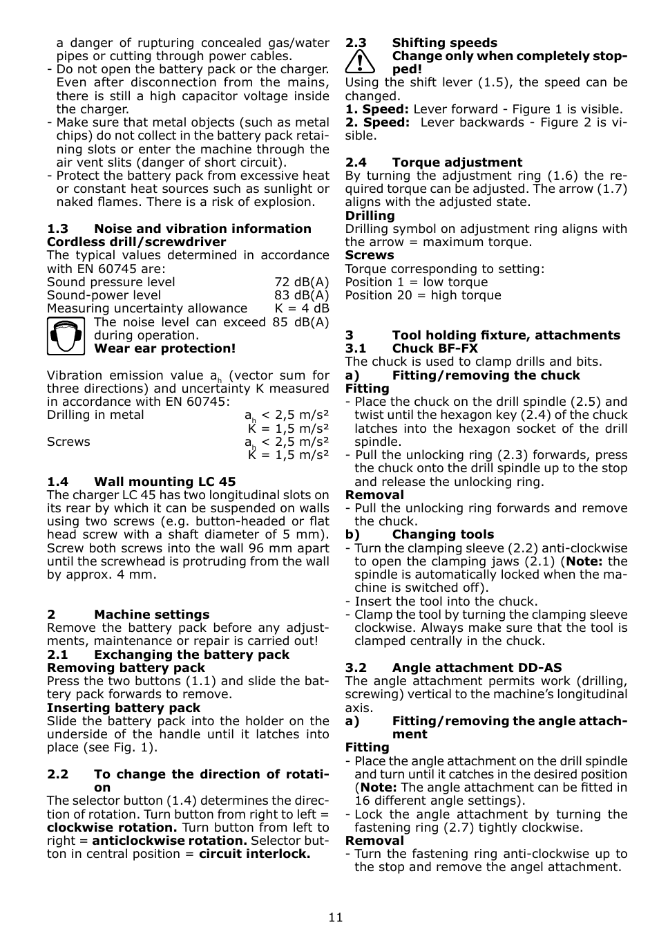 Festool TDK 15 User Manual | Page 11 / 62