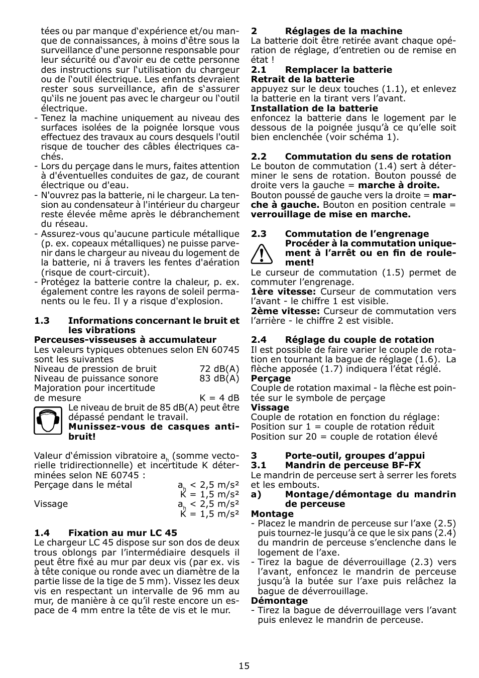Festool TDK 15 User Manual | Page 15 / 62