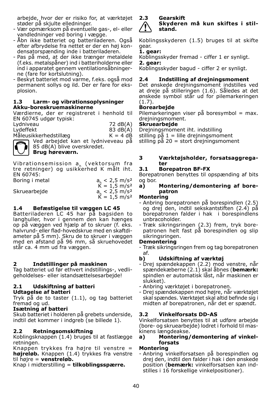 Festool TDK 15 User Manual | Page 40 / 62