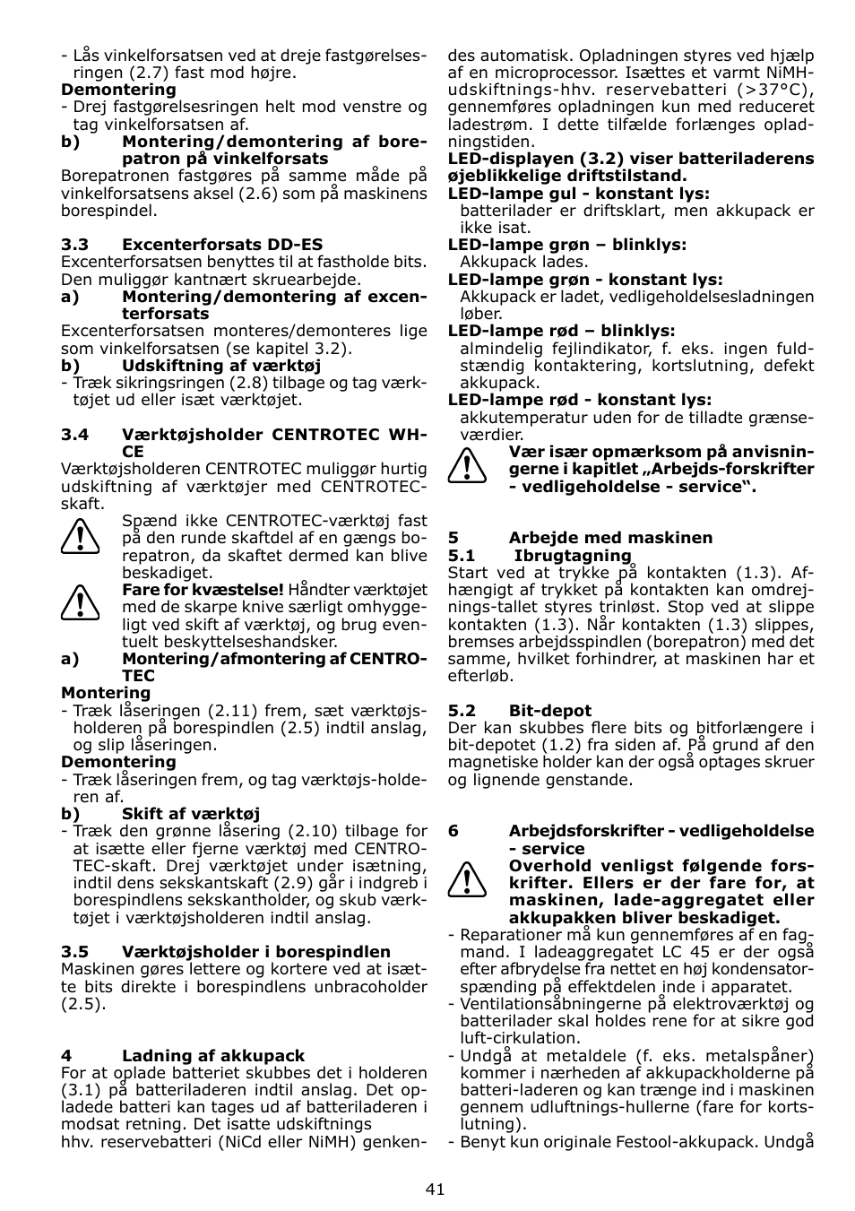 Festool TDK 15 User Manual | Page 41 / 62