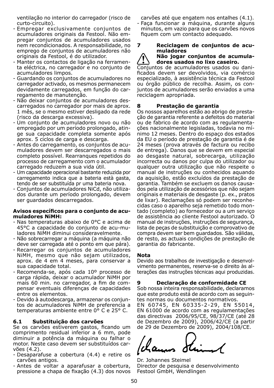 Festool TDK 15 User Manual | Page 50 / 62