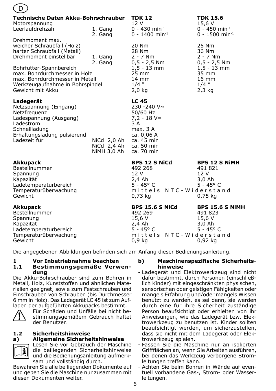 Festool TDK 15 User Manual | Page 6 / 62