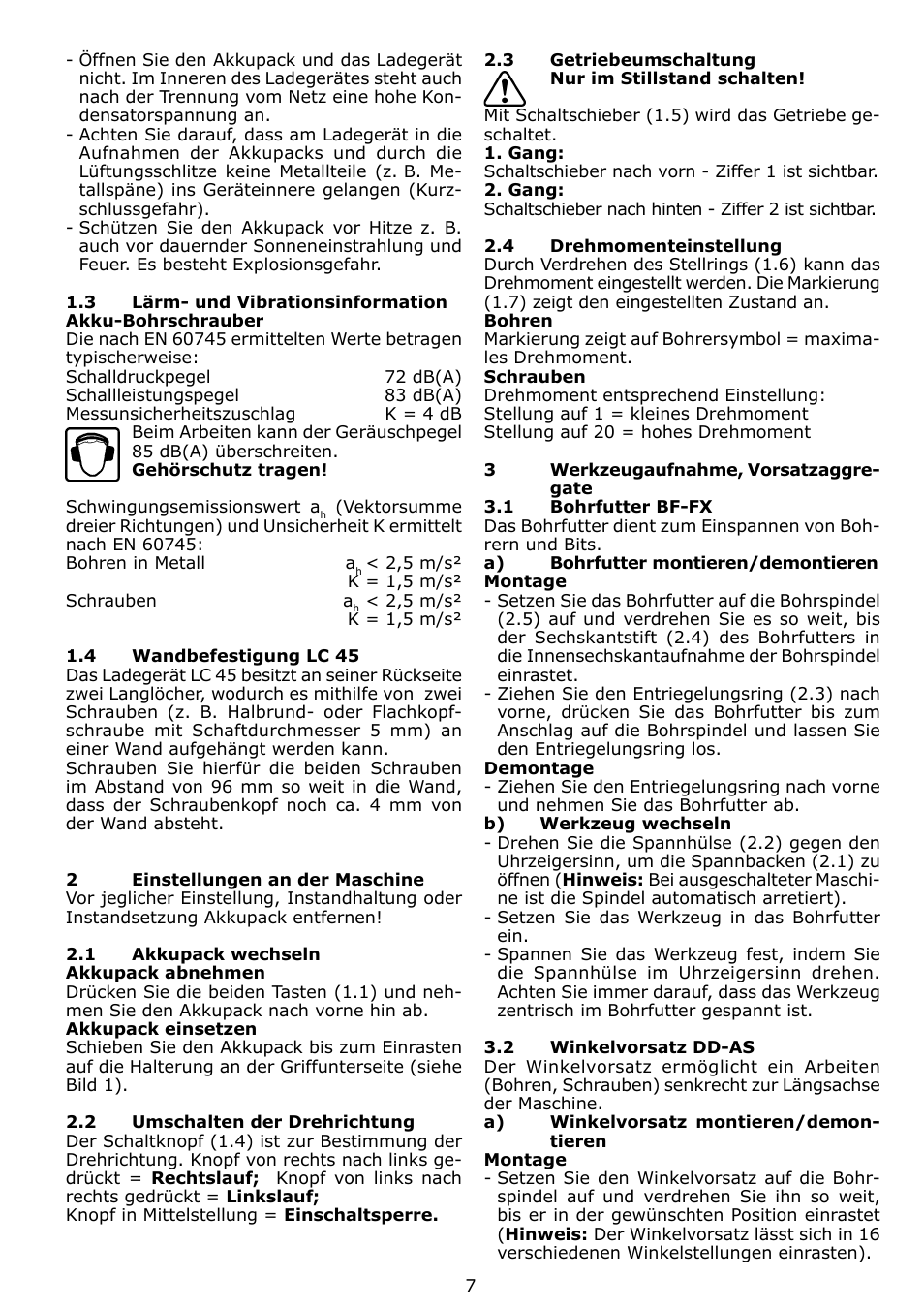 Festool TDK 15 User Manual | Page 7 / 62