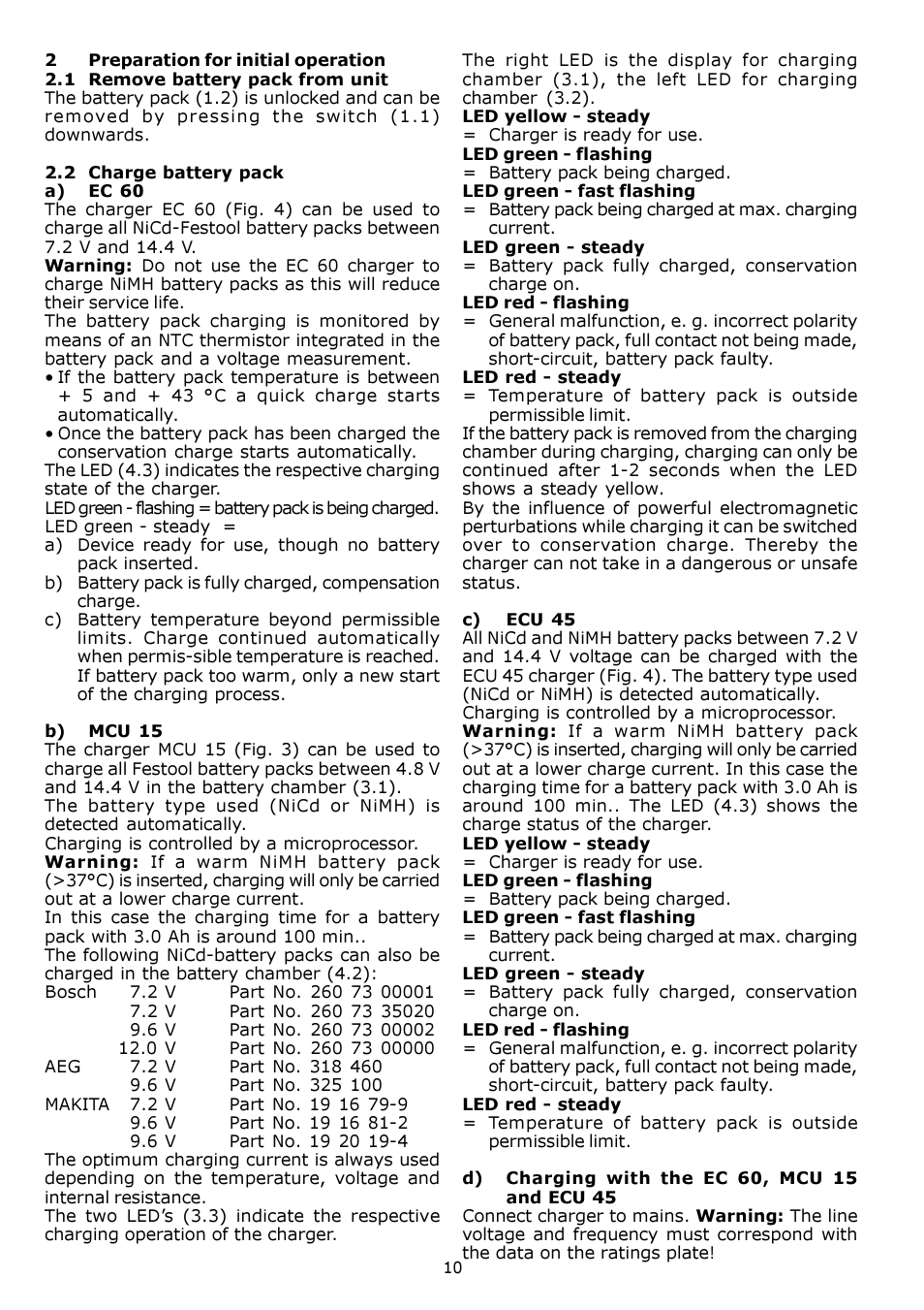 Festool CDD 12 User Manual | Page 10 / 78