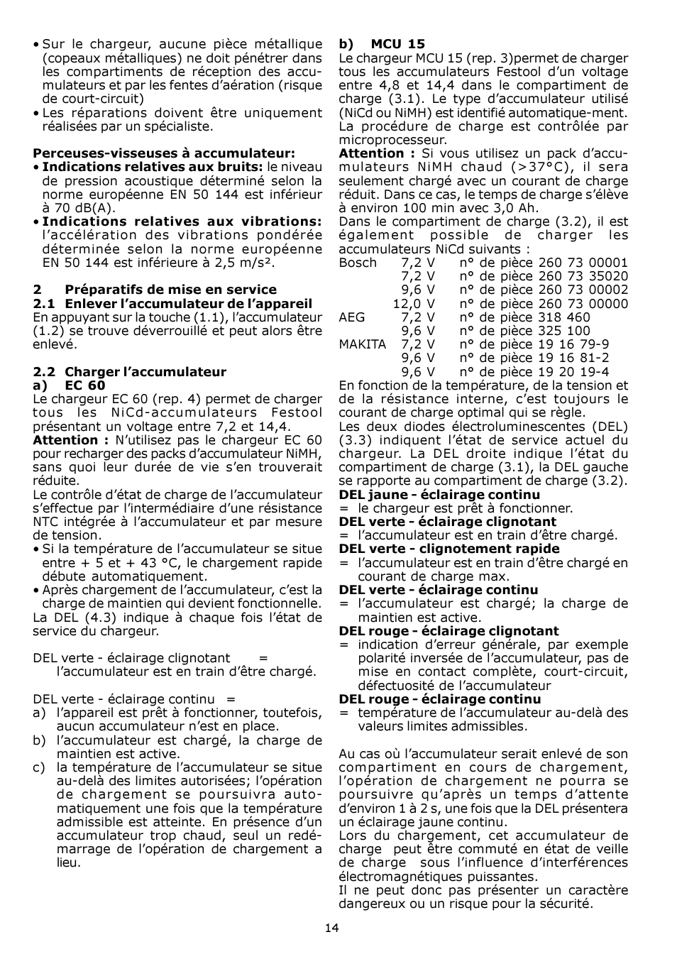 Festool CDD 12 User Manual | Page 14 / 78