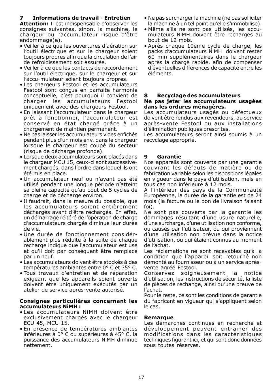 Festool CDD 12 User Manual | Page 17 / 78